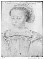 Marguerite de Valois (1553-1615) connue sous le nom de La Reine Margot, vers 1555